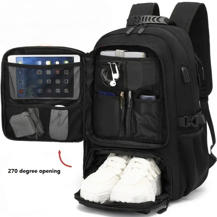 TechTrek Pro Backpack - Built-In USB Charging Port
