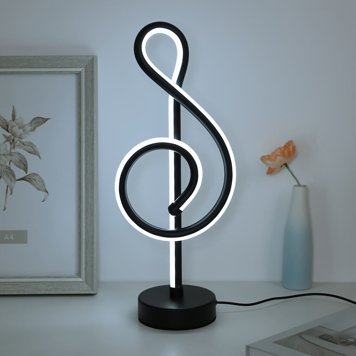 TrebleLight - Adjustable Treble Clef LED Table Lamp