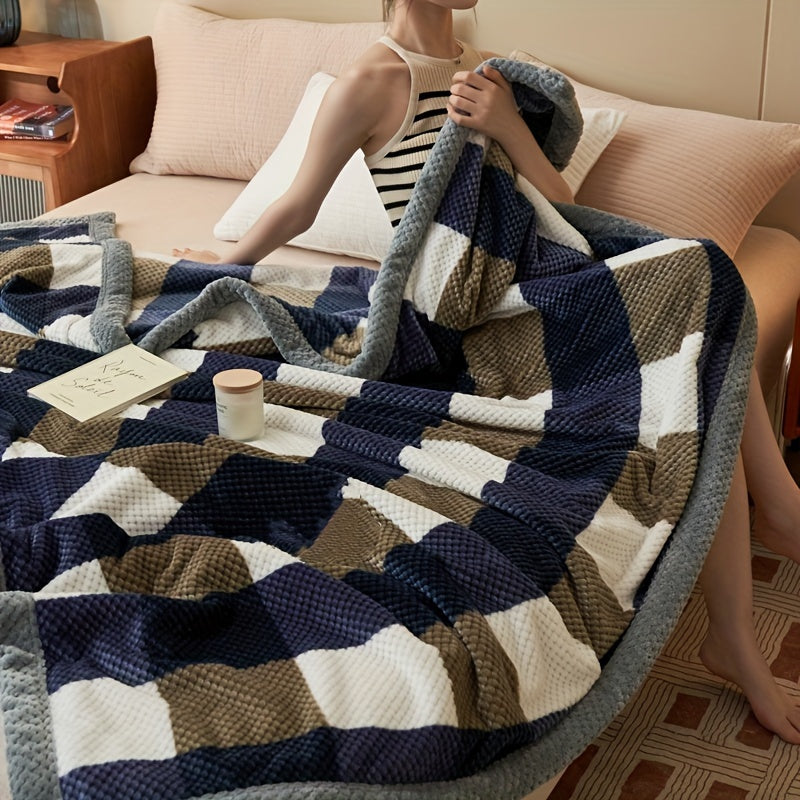 Cozy Plaid - Ultra Soft Milk Fleece Throw for Total Comfort