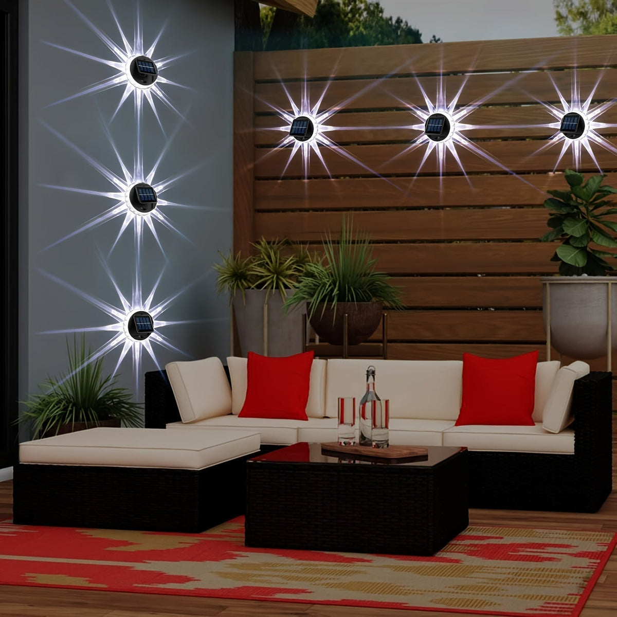 Jalveo Lights - 4-Pack Solar LED Garden Spotlights