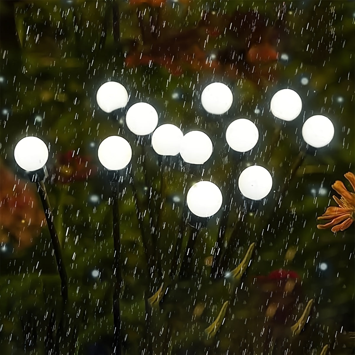 SolarFirefly Lights - Solar LED Firefly String Lights for the Garden