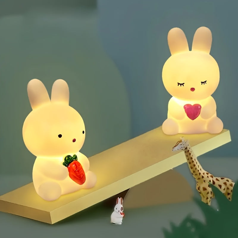 Yamibun - Cute LED Bunny Night Light for Soft Ambience