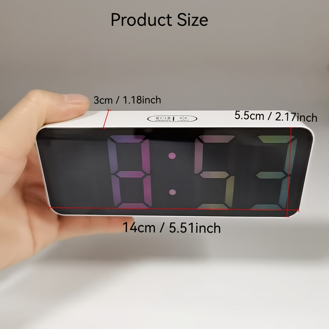 TimeGlow - Elegant LED Alarm Clock with Adjustable Brightness