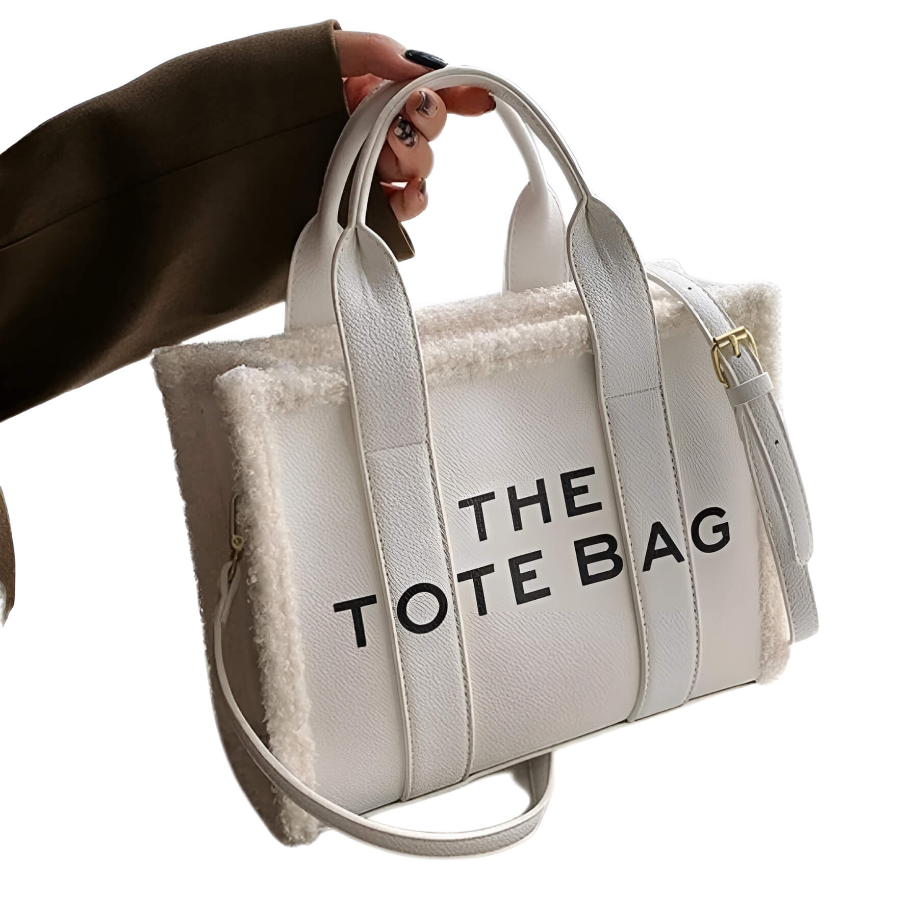 LuxVibe Bag - Sac PU Cuir Fausse Fourrure