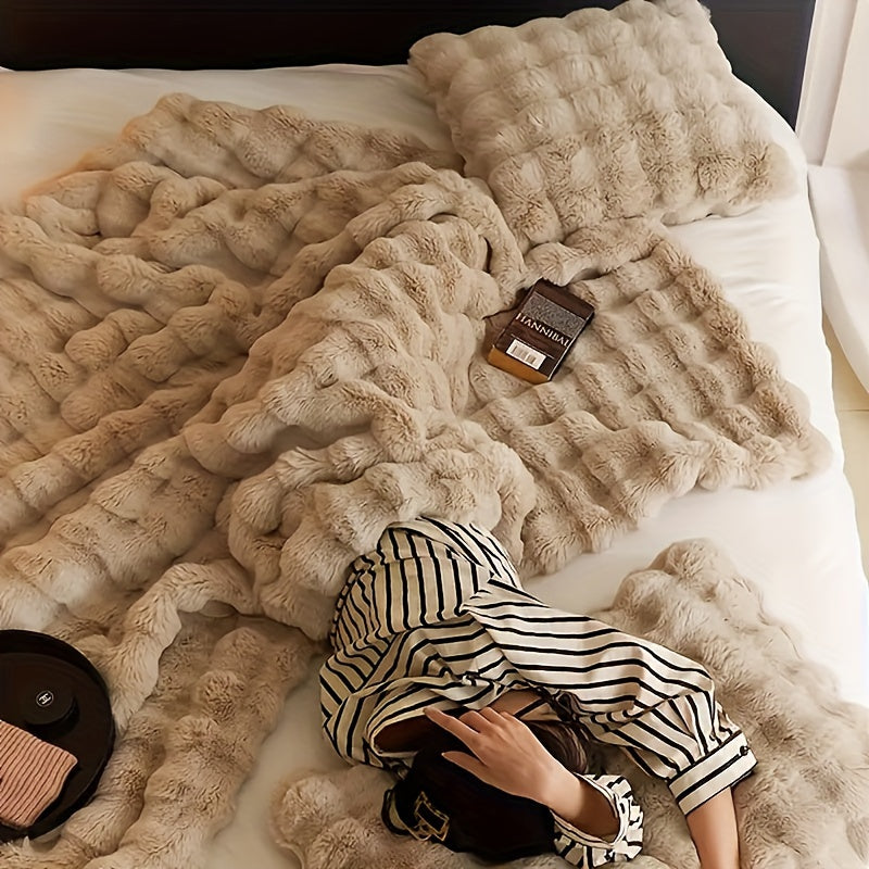 RoveWrap - Elegant Soft Durable Rabbit Fleece Throw