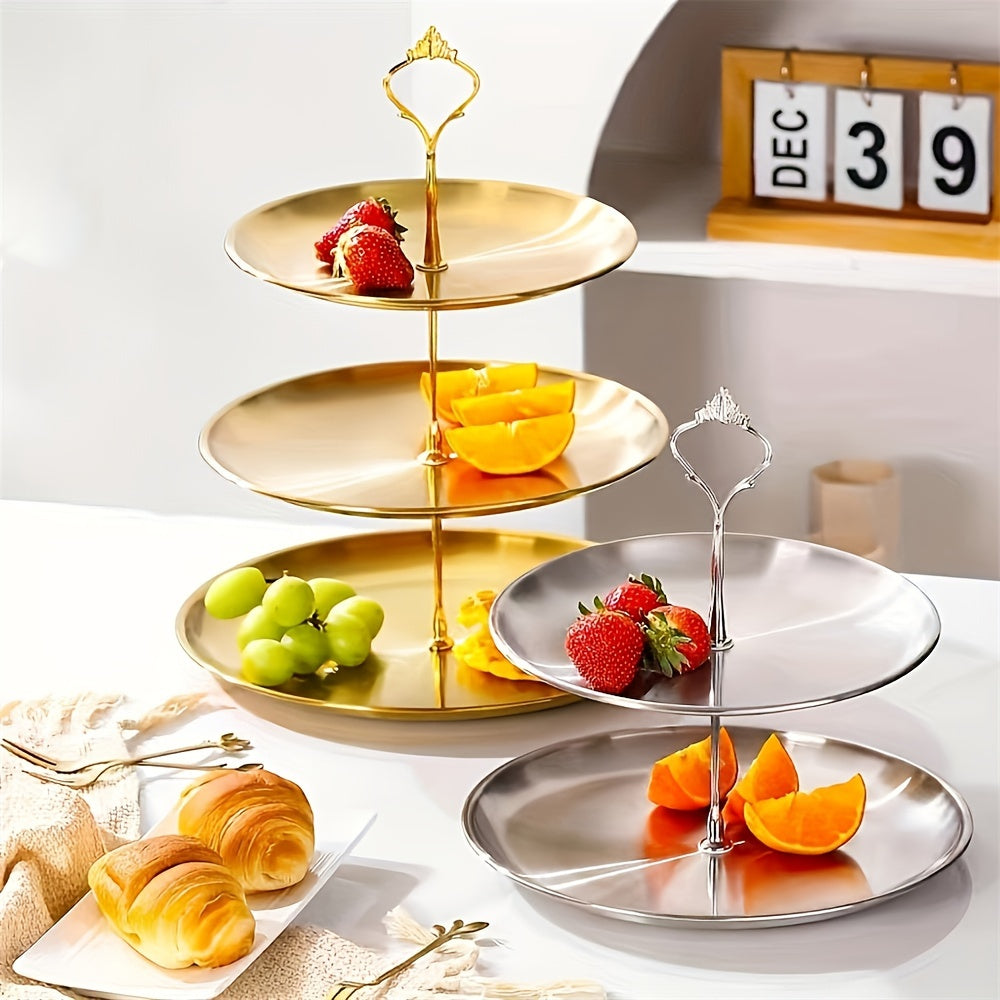 SteelTower - Stainless Steel Tiered Serving Stand for Parties