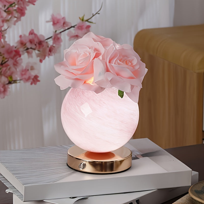 LumiDecor - Rechargeable LED Table Lamp with USB Charging