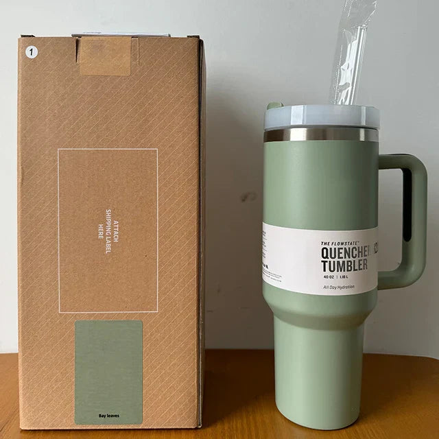 HydratePro - 1180ml Insulated Water Bottle with FlowState Lid
