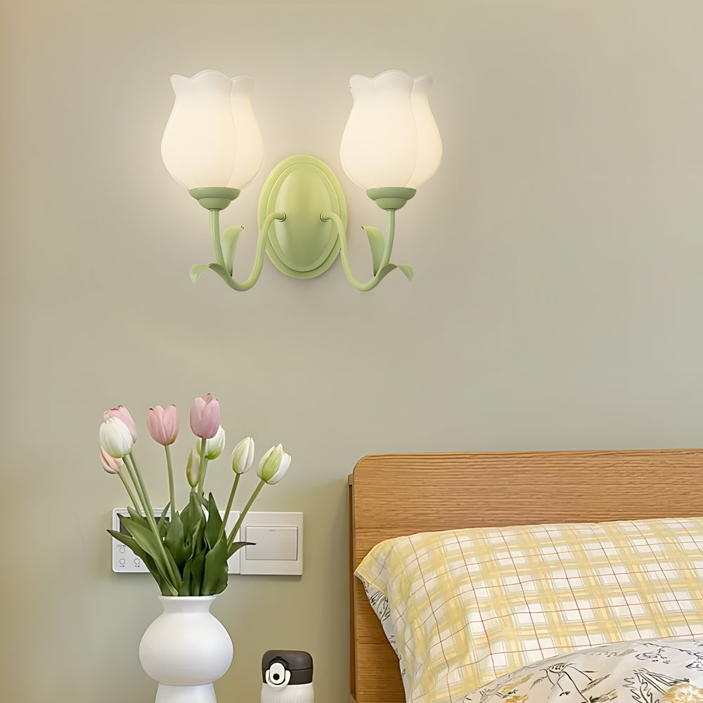 Inanthe - 3D Glass Flower Wall Sconce