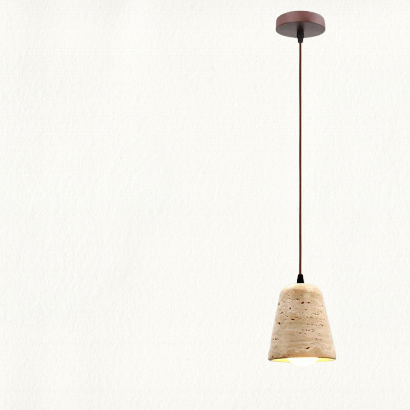 TranquilGlow Chandelier - Wabi-Sabi Stone Chandelier for a Calming Glow