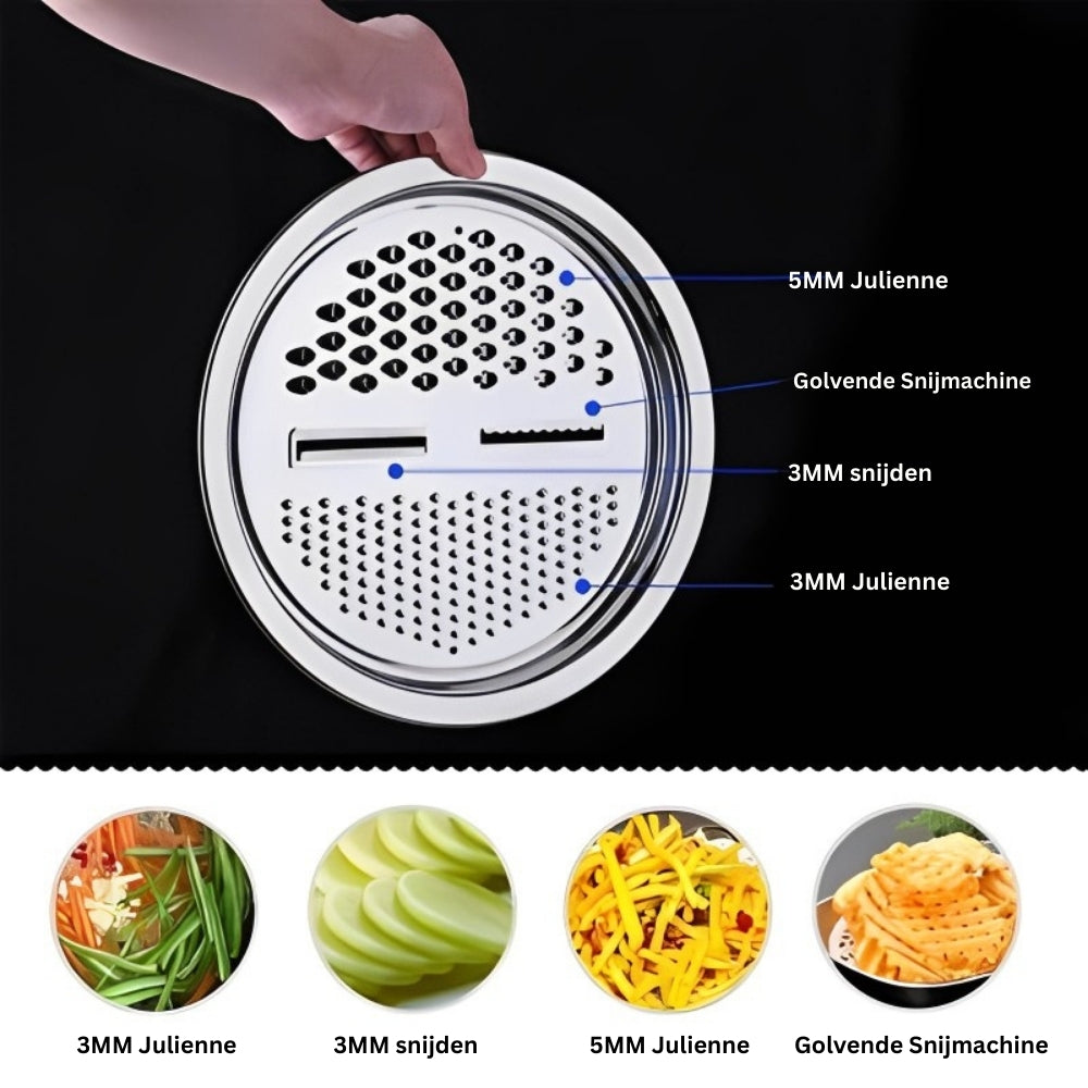 Master Chop - Râpe de Cuisine 3-en-1 en Acier Inoxydable