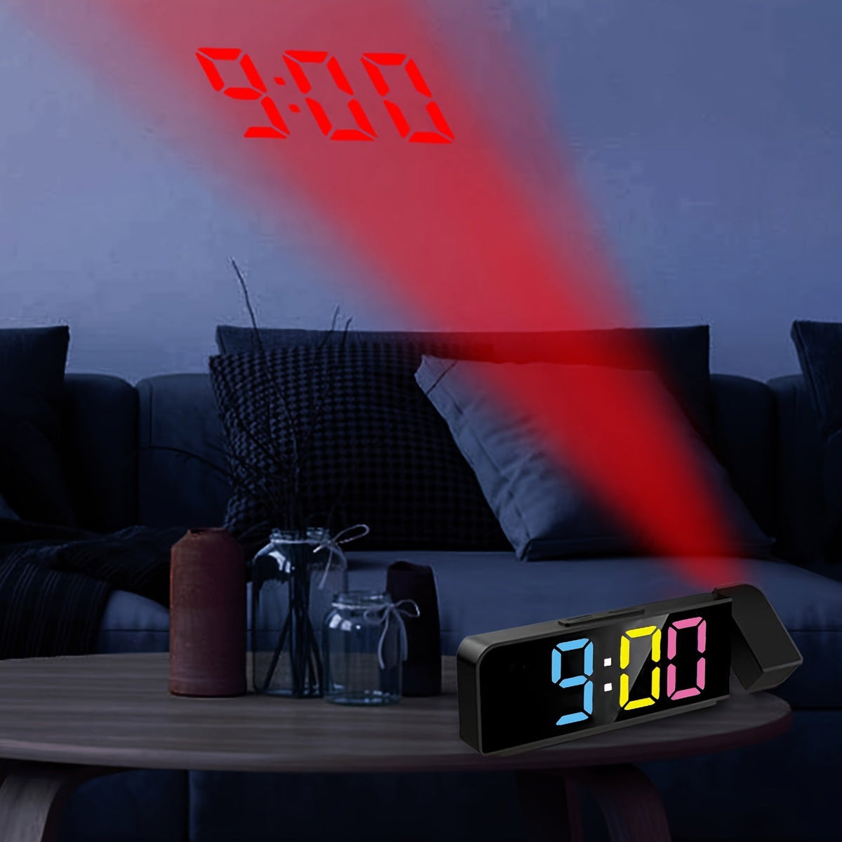 TimeView - Modern Digital Alarm Clock with Time Projection
