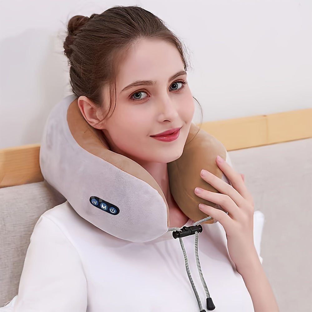 CushionCraft - Massaging U-Shaped Cervical Pillow for Optimal Comfort