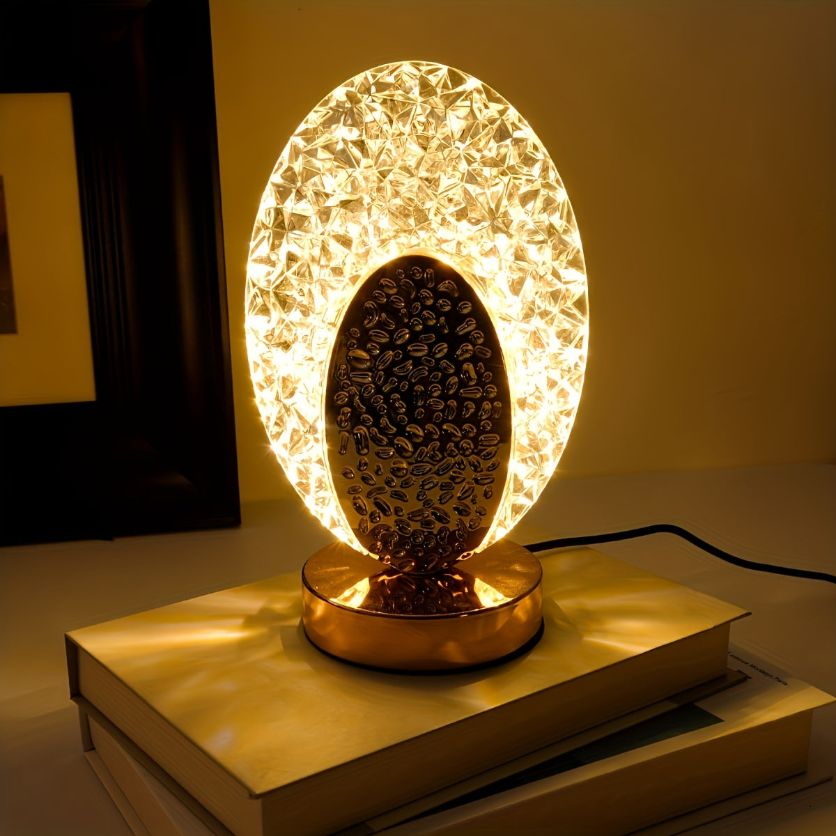 FeatherLamp - Touch-Control USB Table Lamp with Feather Design