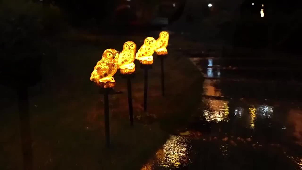 SolarOwl - Owl-Shaped Solar LED Garden Light