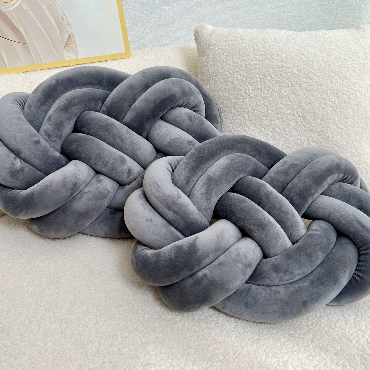 ComfortCloud Cushions - Plush Button-Tufted Throw Pillows