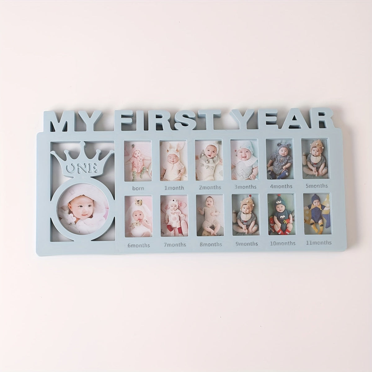 BabyMemories - Keepsake Photo Frame for Baby's First 12 Months