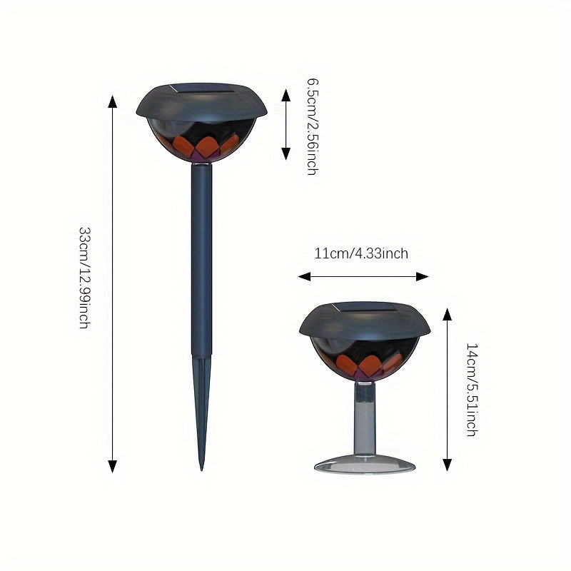 LumiLuxe - Modern Solar LED Garden Lamp