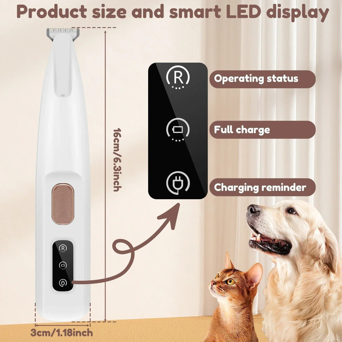 Victor Precision - Quiet Paw Trimmer for Gentle Pet Grooming