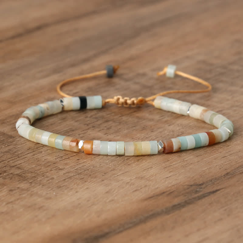 Seraphina - Bracelet tressé en pierres naturelles 2,4 mm