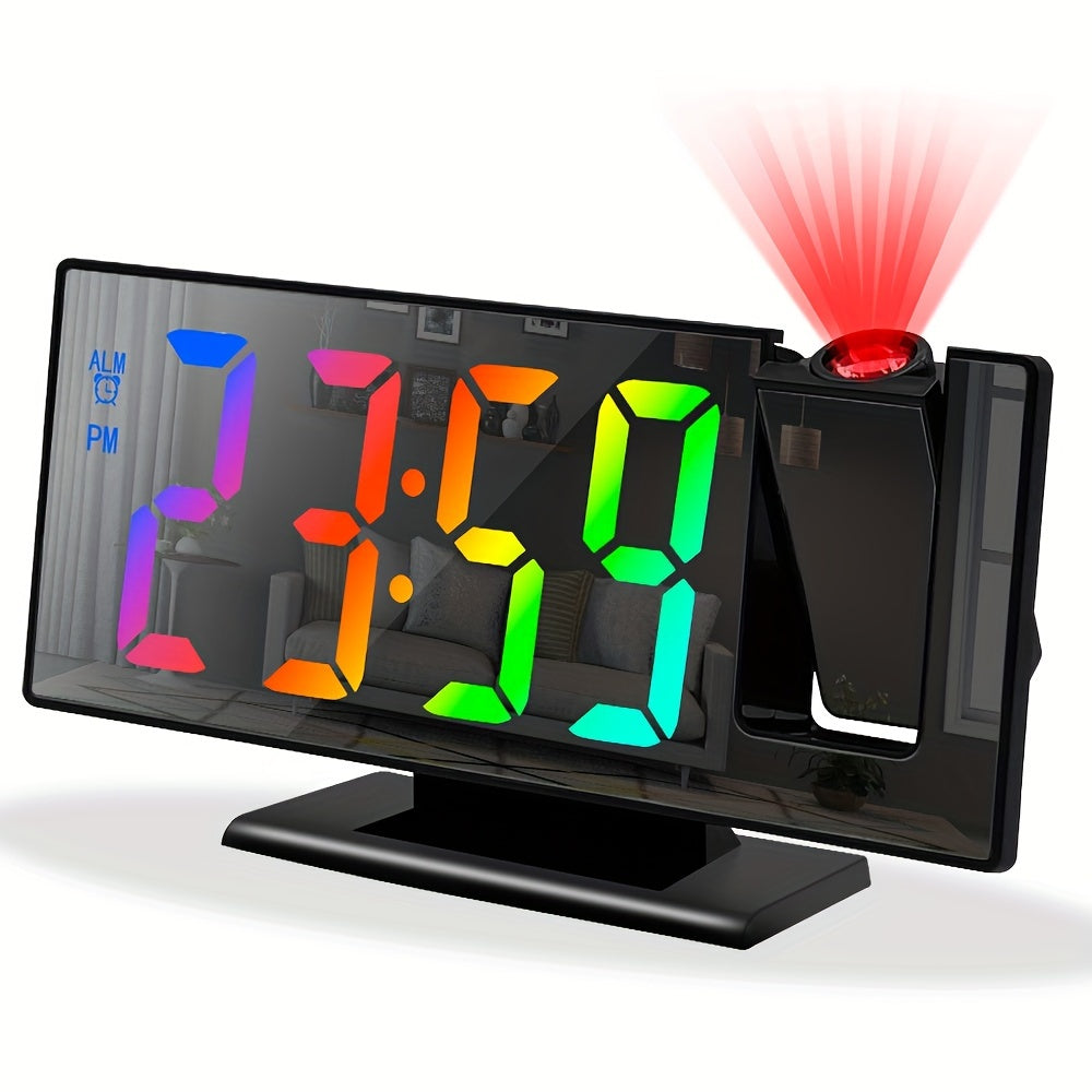 NieNie Alarm - Projection Alarm Clock with Modern Mirror Display