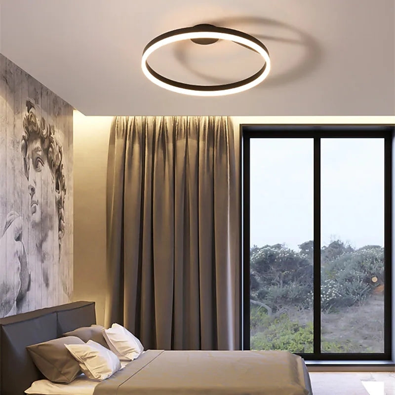 ArishaGlow - Luxury Gold LED Ceiling Light for Living Room and Bedroom