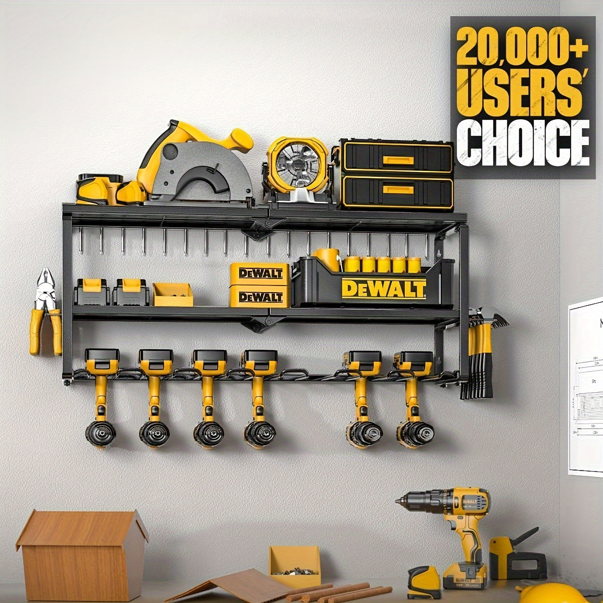 ToolShelf - Floating Wall Shelf for Tool Storage