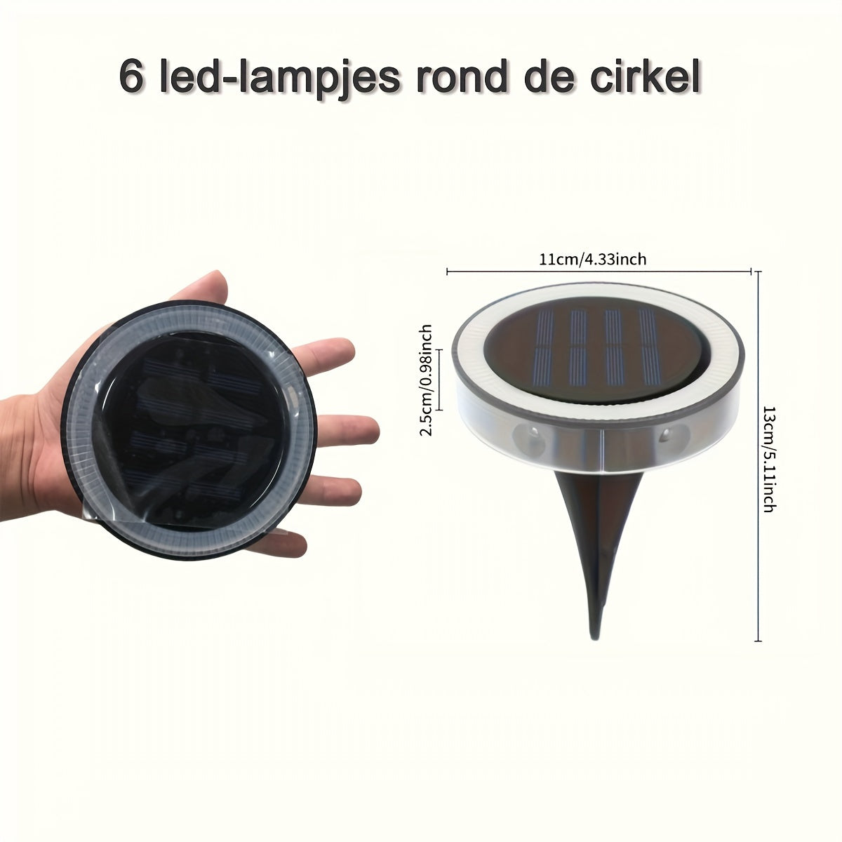 Zolvara - Wireless Solar Garden Light with 6 LEDs
