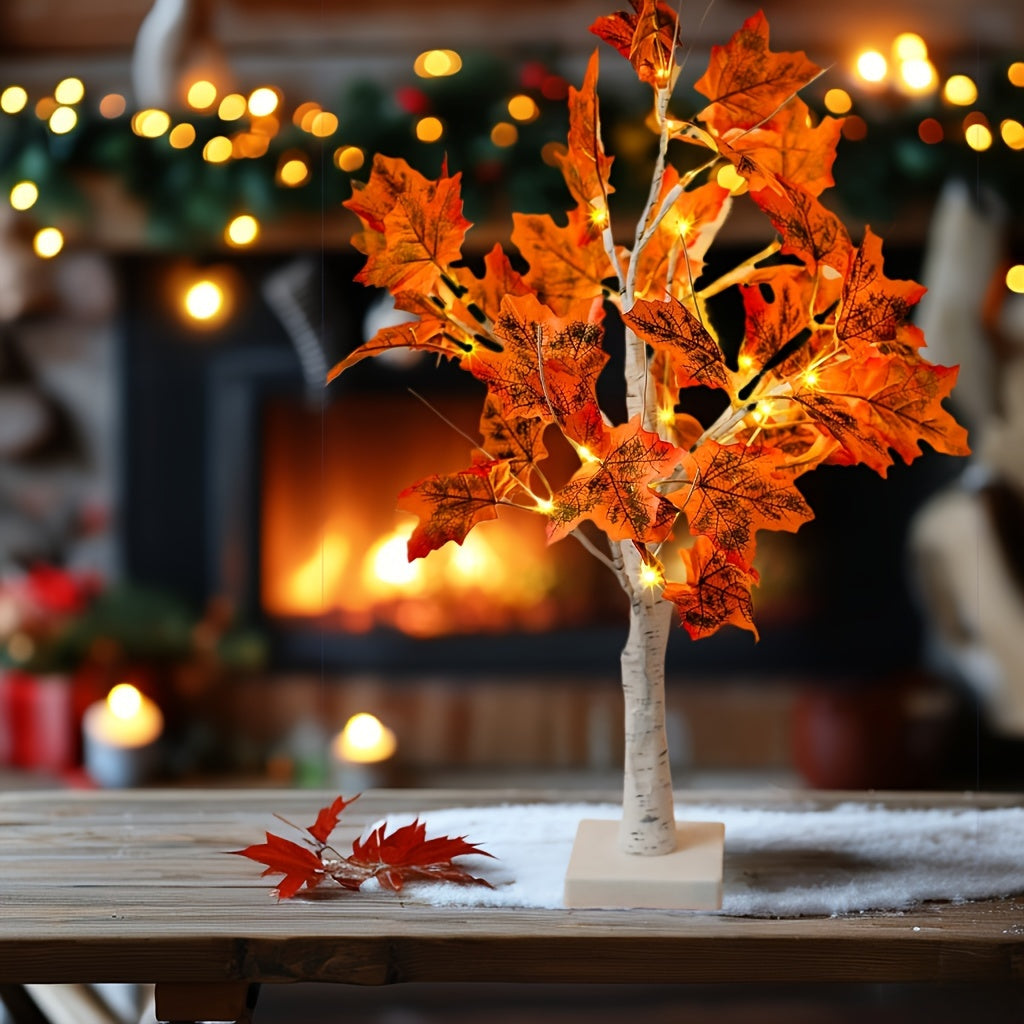 MapleGlow - LED Maple Table Lamp with USB Connection