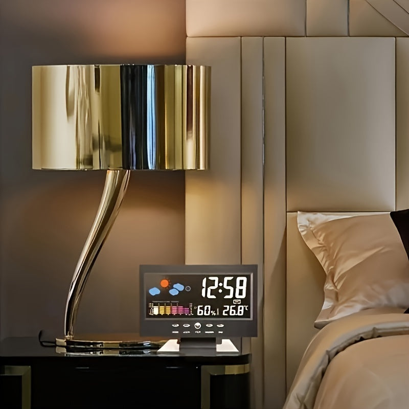 SilentTime Clock - Silent Digital Alarm Clock with Weather Station