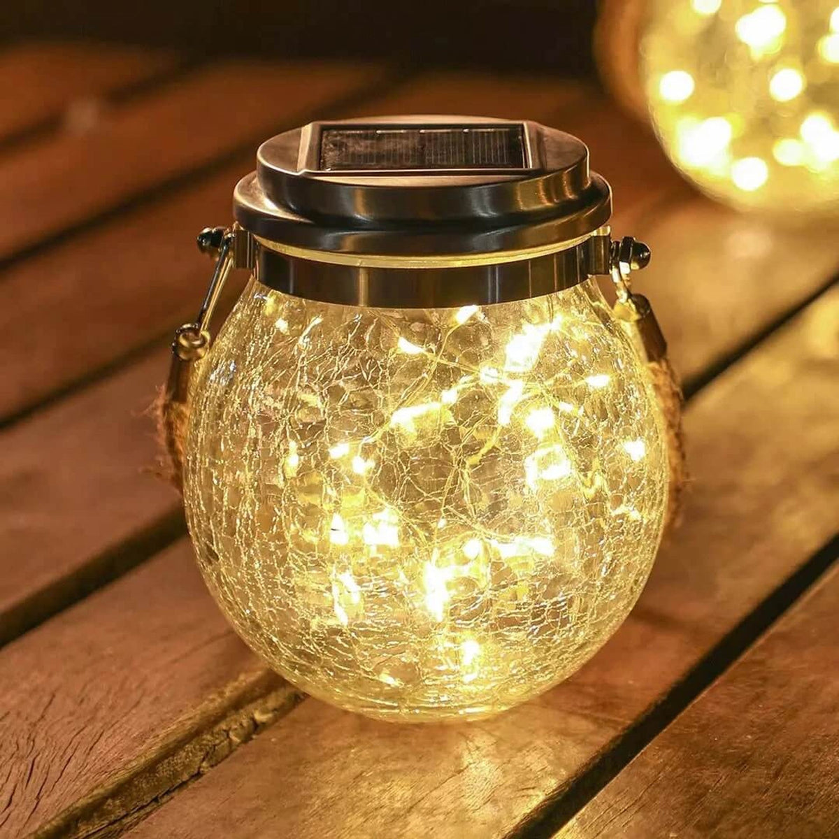 Kostrasol - Elegant Glass Outdoor Solar Lamp