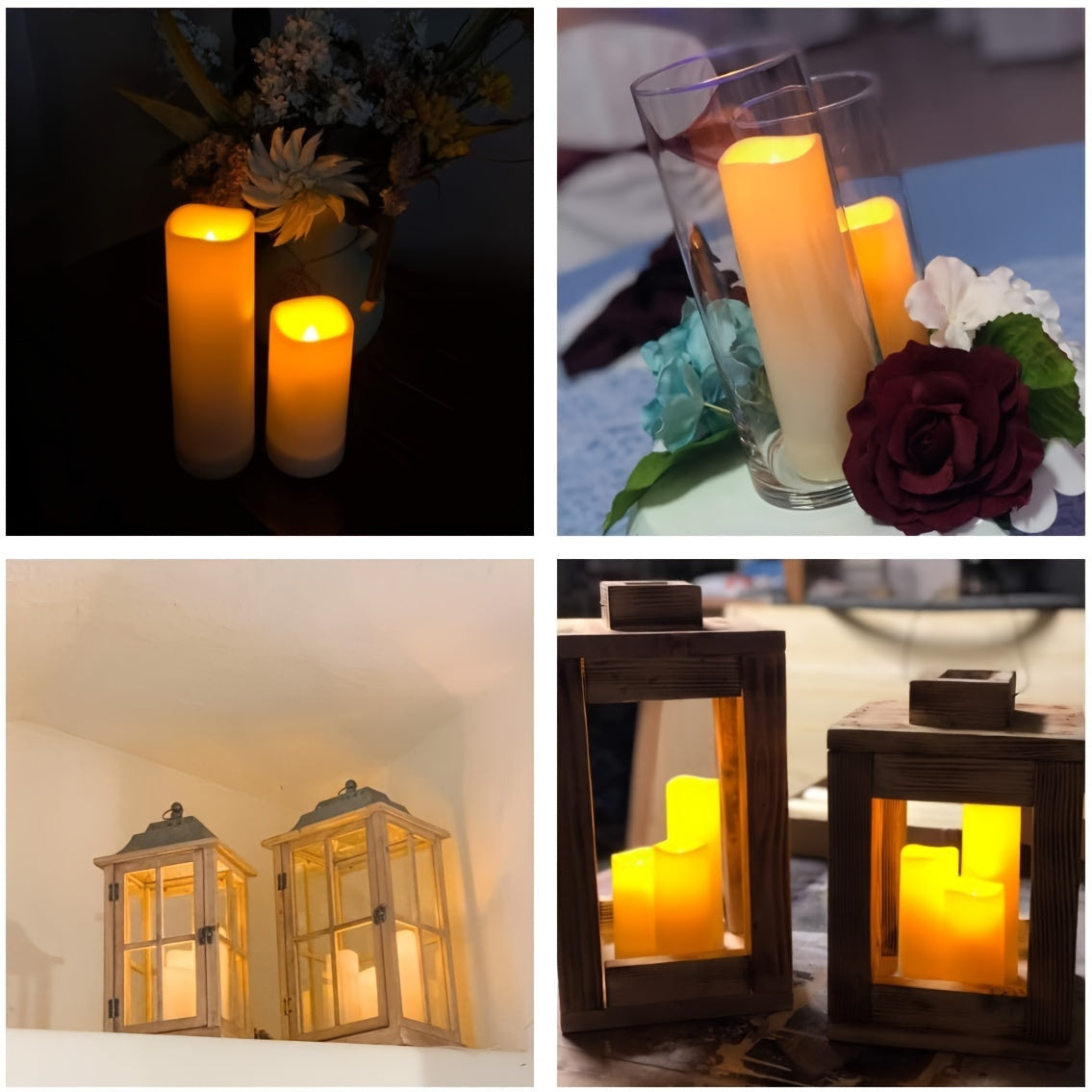 Esclara - 12-Piece LED Candle Set with Remote Control