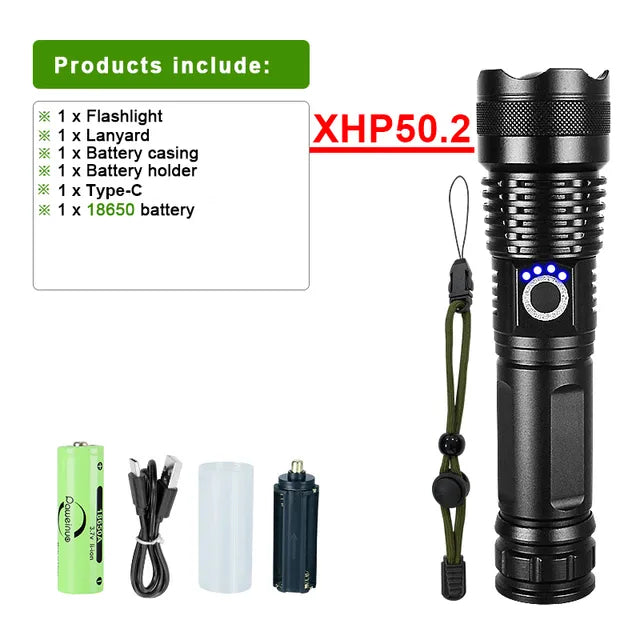 LumiBeam Zaklamp - Lampe Torche LED Rechargeable