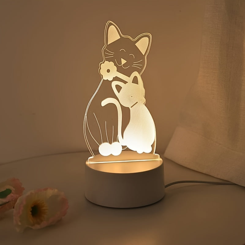 GlowPair - Art Deco Glass Night Light for the Bedroom