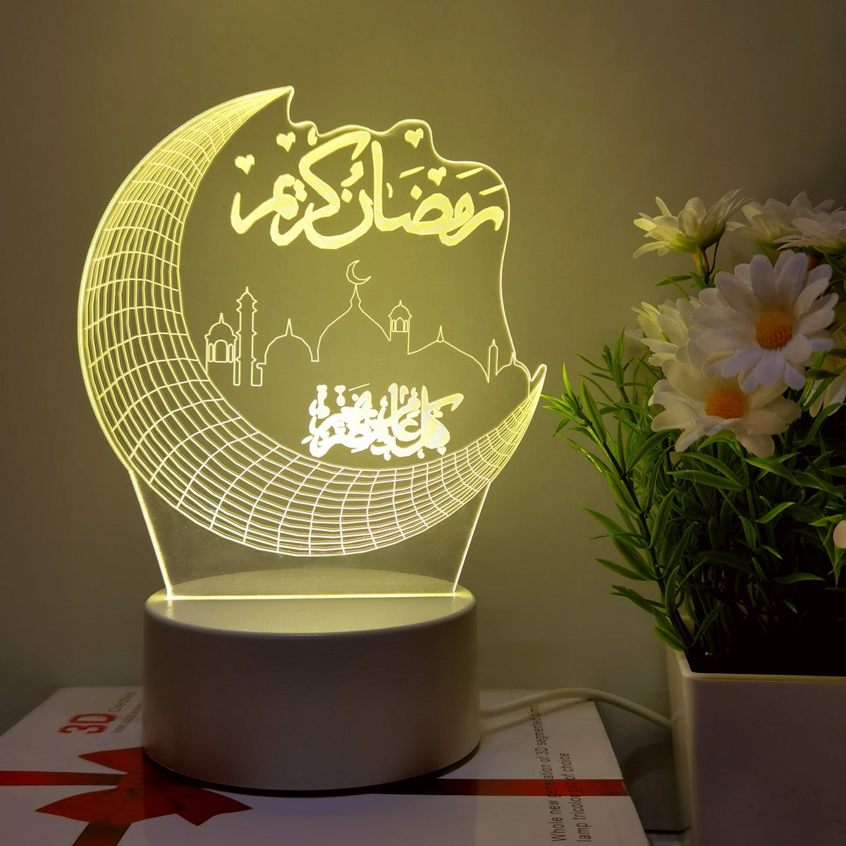 MoonPalace - 3D Touch Moon Lamp with 7 Colors for Magical Ambience