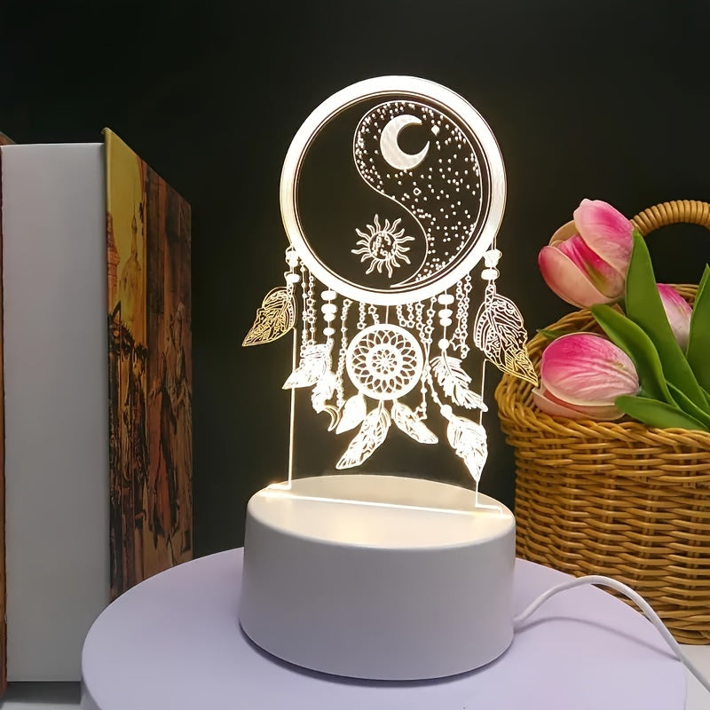 DreamCatcherGlow - 3D Dreamcatcher USB LED Night Light