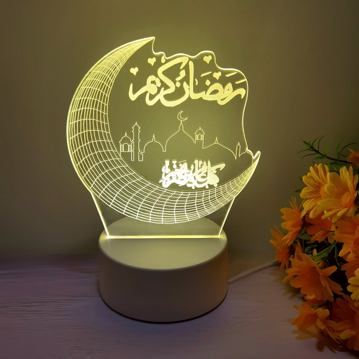 MoonPalace - 3D Touch Moon Lamp with 7 Colors for Magical Ambience
