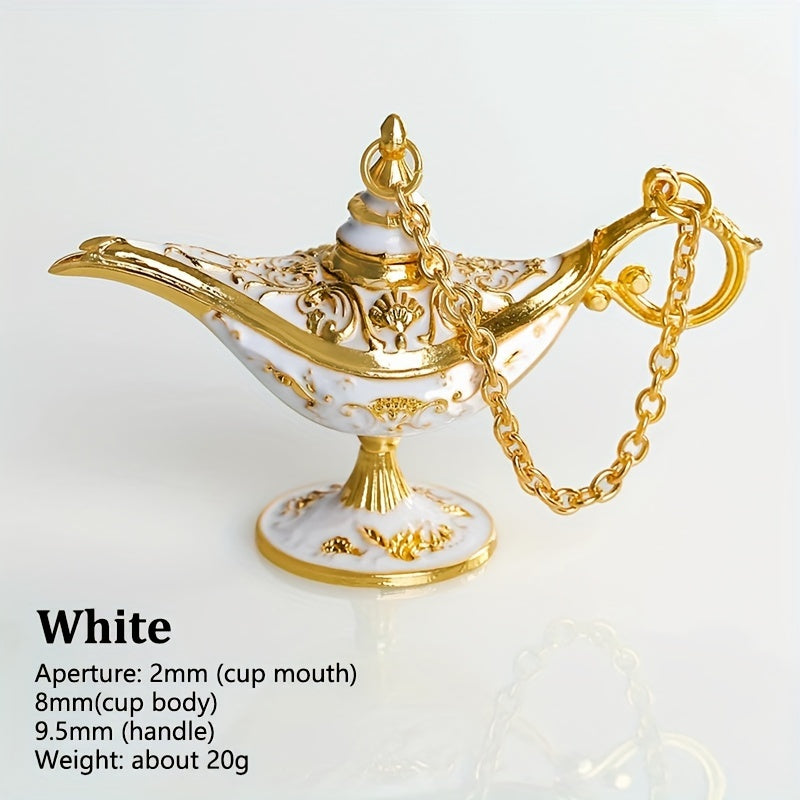 AladdinWish Lamp - Vintage Metal Oil Lamp for Oriental Decor