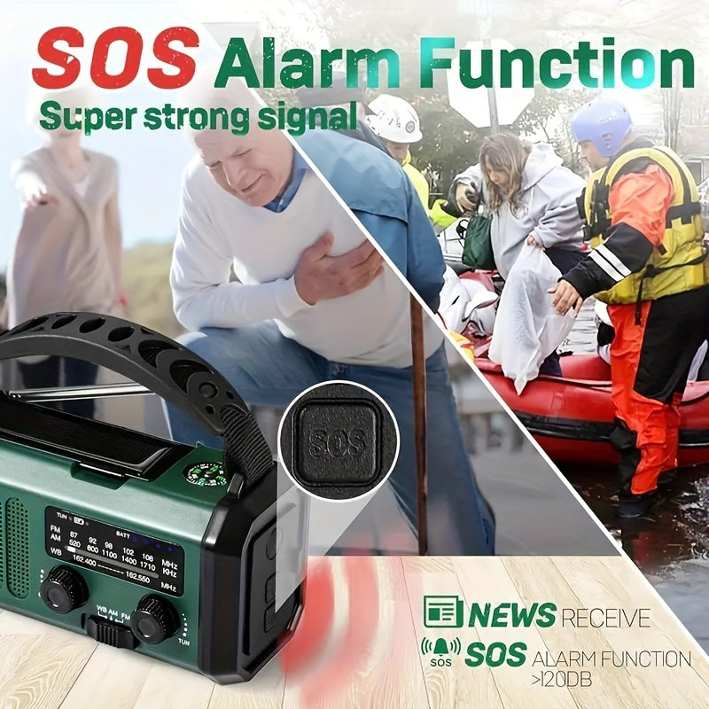 SurvivorPower - Radio d'urgence multifonction résistante
