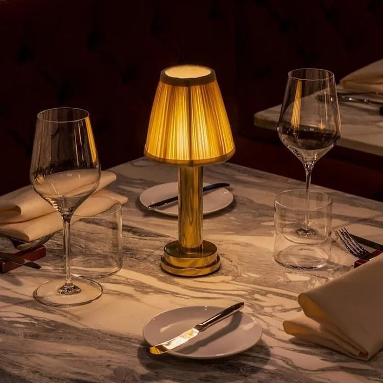 LuxeSilk - Rechargeable Cordless Table Lamp for Cozy Ambiance