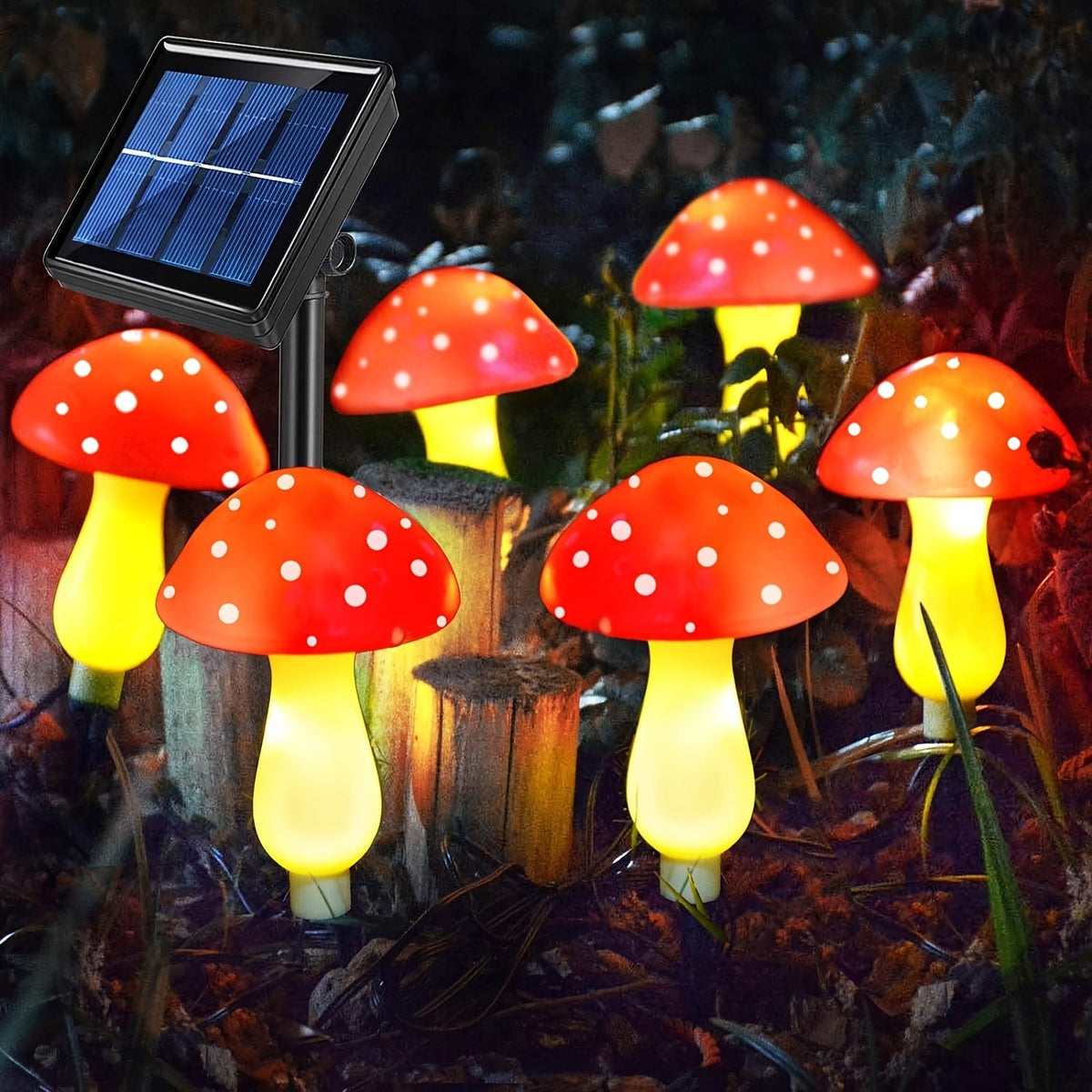Arbogrove - Solar Mushroom Garden Lights with 8 Lighting Modes