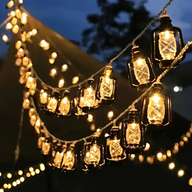 HolidayGlow - Retro LED String Lights for Festive Decor