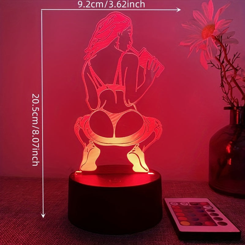 DecoLamp - 3D Table Lamp with 16 Colors and Remote Control