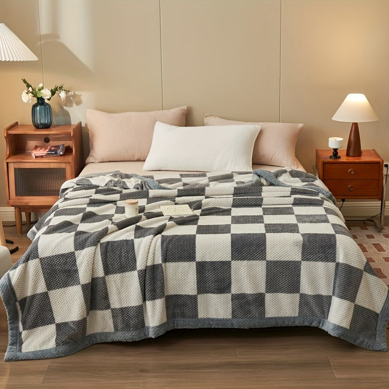 Cozy Plaid - Ultra Soft Milk Fleece Throw for Total Comfort
