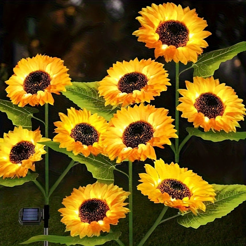 Wyldbloom - 3-Head Sunflower Solar Garden Lamp
