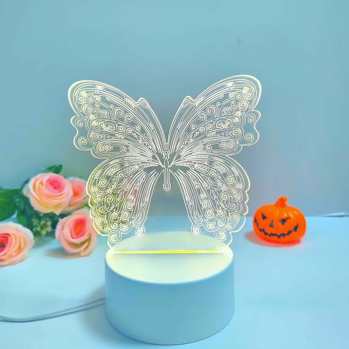 ButterflyGlow Lamp - Geometric 3D Butterfly LED Night Light