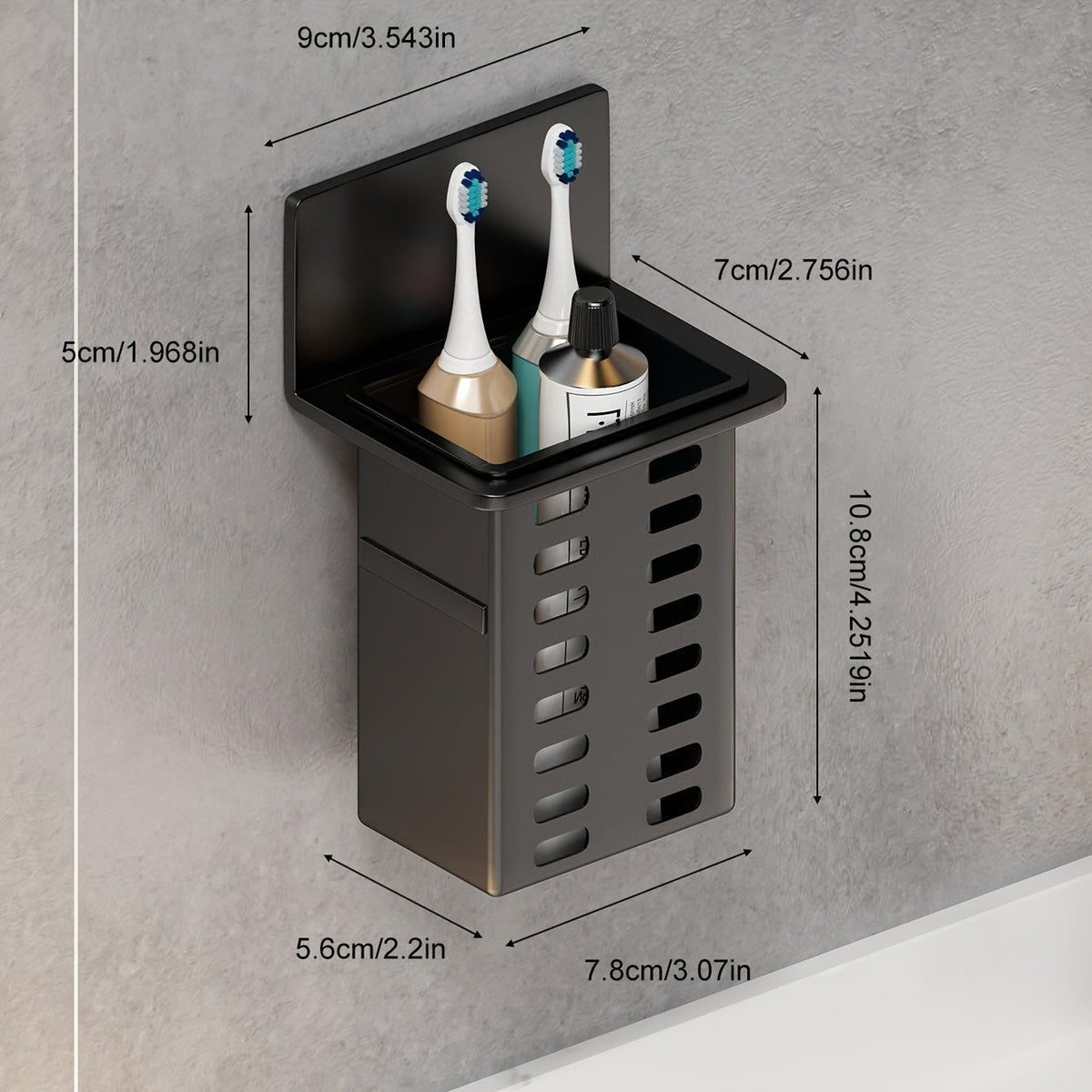 Alcovia - No-Drill Wall Shelf for Cosmetics