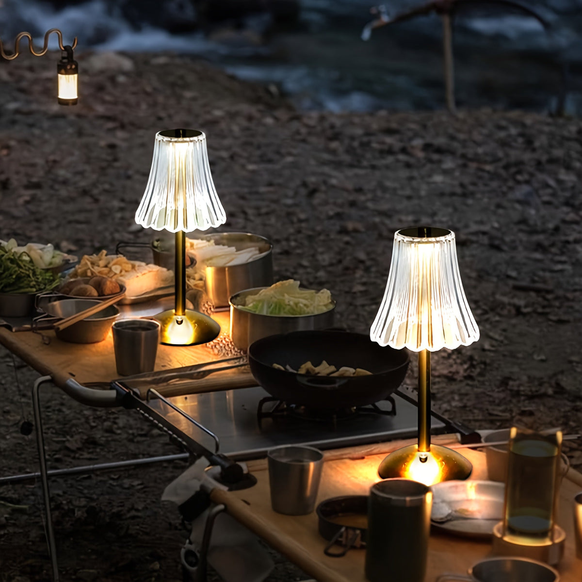 Crystaluxe - Crystal LED Table Lamp with Touch Control