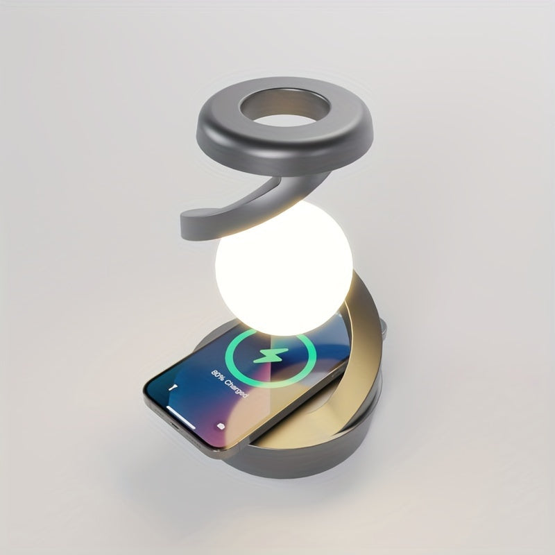 GestureGlow Lamp - LED RGB Desk Lamp with Wireless Charging