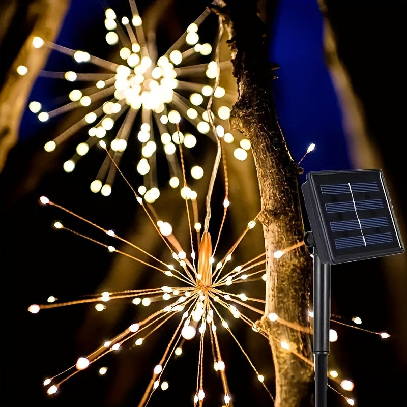 Ryvine - 90-Bulb Solar LED Garden String Lights